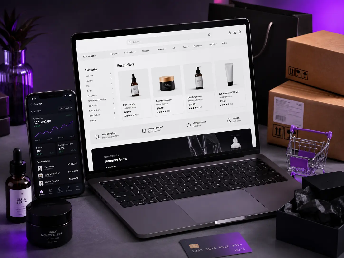 Mockup Premium de E-commerce - Master Agency